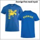Sverige t-shirt med tryck 